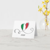 Carte Ciao, salutation en langue italienne (Fleur jaune)