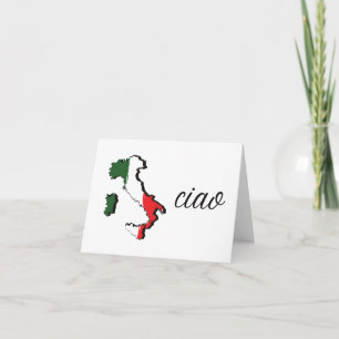 Carte Ciao, salutation en langue italienne
