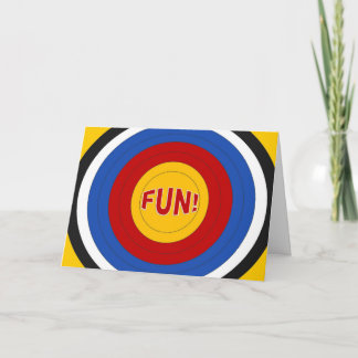 Carte Cible Amusement au camp d'été !