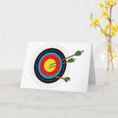 Carte Cible de tir à l'arc (Fleur jaune)