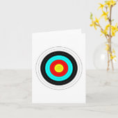 Carte Cible de tir à l'arc (Fleur jaune)