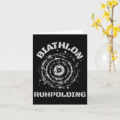 Carte Cible du biathlon de ruhpolding (Fleur jaune)
