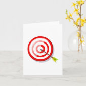 Carte Cible et flèche de tir à l'arc (Fleur jaune)