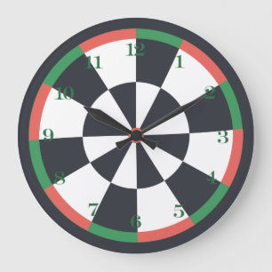 Carte cible grande horloge