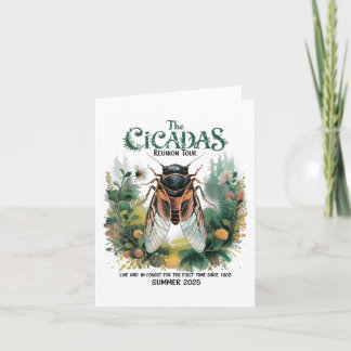 Carte Cicada Brood Xiv Tour de réunion d'été depuis 1603