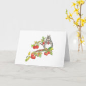 Carte Cidre d'écureuil dans un arbre d'Apple (Fleur jaune)