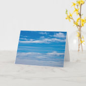 Carte Ciel bleu avec flux nuageux (Fleur jaune)
