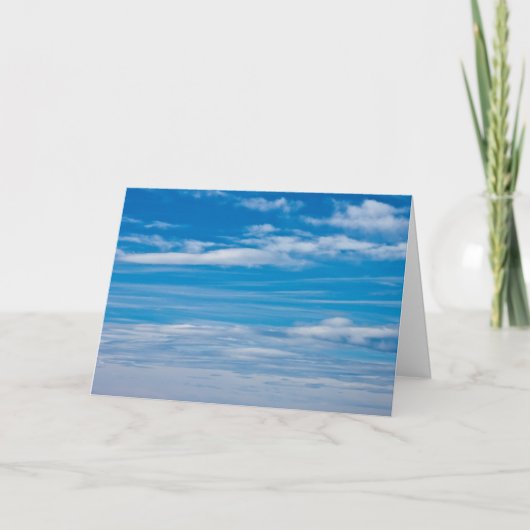 Carte Ciel bleu avec flux nuageux (Devant)