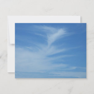 Carte Ciel bleu avec nuages blancs Abstrait Nature Photo