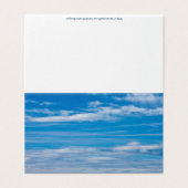 Carte Ciel Bleu Avec Traînées de Nuages (Outside Unfolded)