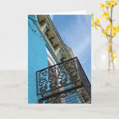 Carte Ciel bleu et bâtiment (Fleur jaune)