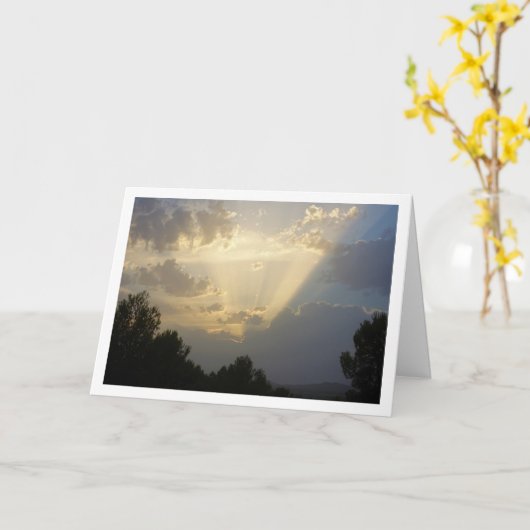 Carte Ciel céleste (Fleur jaune)