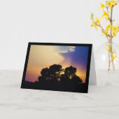 Carte Ciel de coucher de soleil électrique (Fleur jaune)
