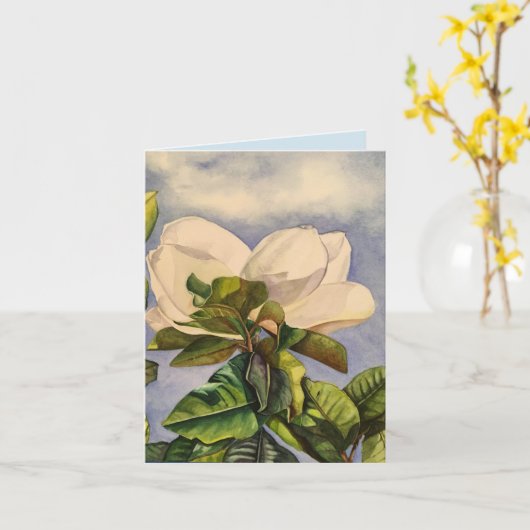 Carte Ciel de magnolia (Fleur jaune)
