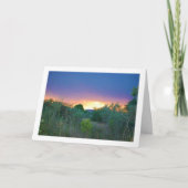 Carte Ciel de montagne orange (Devant)