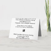 Carte Ciel de novembre (Dos)