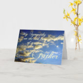 Carte Ciel du soir/Sympathie-Perte du Père (Fleur jaune)