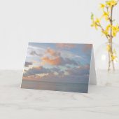 CARTE CIEL ET NUAGES GORGEANTS SUR LES CARAÏBES (Fleur jaune)