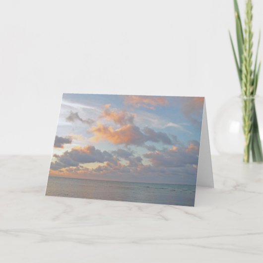 CARTE CIEL ET NUAGES GORGEANTS SUR LES CARAÏBES (Devant)