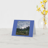 Carte Ciel et pins (Fleur jaune)