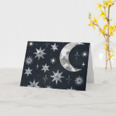 Carte Ciel nocturne étincelant (Fleur jaune)