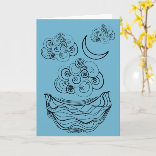 Carte Ciels nuageux (Fleur jaune)