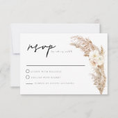 Carte CIERA Boho Pampas sec Grass RSVP (Devant)