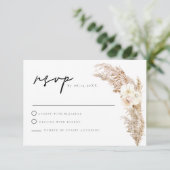 Carte CIERA Boho Pampas sec Grass RSVP (Debout devant)