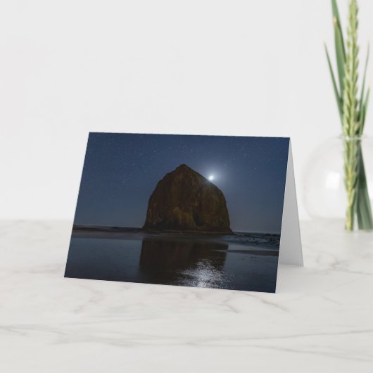 Carte Cieux au-dessus de Haystack Rock | Cannon Beach, O (Devant)