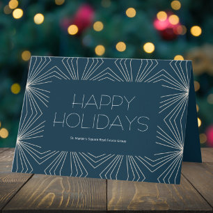 Carte Cieux stellaires Joyeuses Fêtes Entreprise