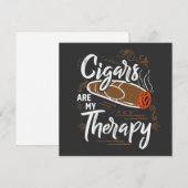 Carte Cigares uniques sont ma citation de thérapie (Devant / Derrière)