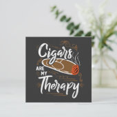 Carte Cigares uniques sont ma citation de thérapie (Debout devant)