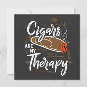 Carte Cigares uniques sont ma citation de thérapie
