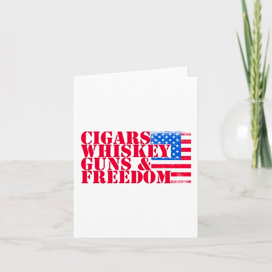 Carte Cigares Whisky Armes Et Liberté