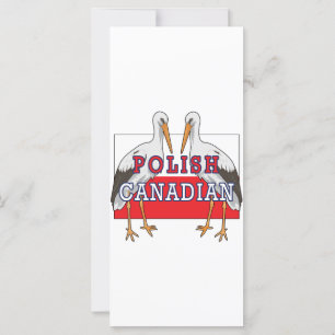 Carte cigogne canadienne polonaise