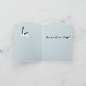 Carte Cigognes dans un nid anniversaire modifiable (Intérieur)