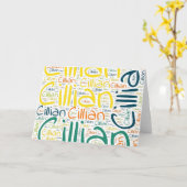 Carte Cillian (Fleur jaune)