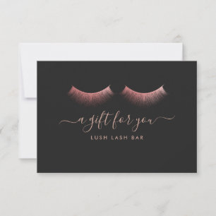 Carte Cils Rose Gold   Certificat-Cadeau