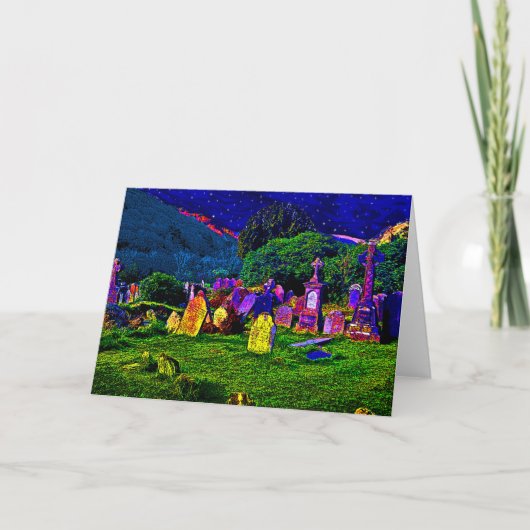 Carte Cimetière Coloré (Devant)