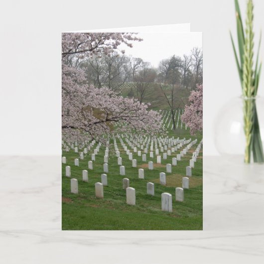 Carte Cimetière national d'Arlington (Devant)