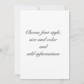 Carte Cimetière & Rose rouge - Jour du Souvenir (Dos)