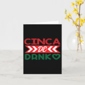 Carte Cinca De Drinko Mexique Cinco De Mayo (Fleur jaune)