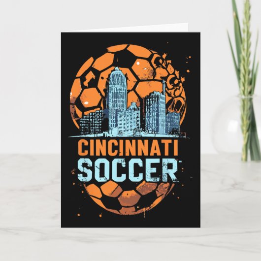 Carte Cincinnati Soccer City Skyline Cool Cincy 513  (Devant)
