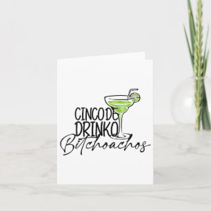 Carte Cinco De Drinko Achos Drôle Cinco De Mayo Boire