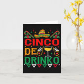 Carte Cinco De Drinko Cinco De Mayo Funny 1 (Fleur jaune)