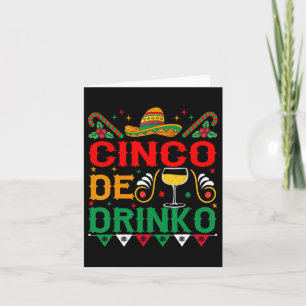 Carte Cinco De Drinko Cinco De Mayo Funny 1