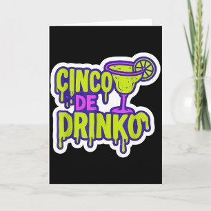 Carte Cinco de drinko fête cinq de mayo mens fiesta 5