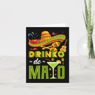 Carte Cinco De Drinko Fiesta Mexicaine Cinco De Mayo