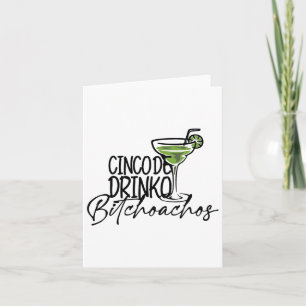 Carte Cinco De Drinko Oachos - Cinco De Mayo Mexicain Pa