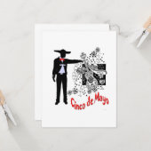 Carte Cinco De Mayo (Devant/Arrière en situation)